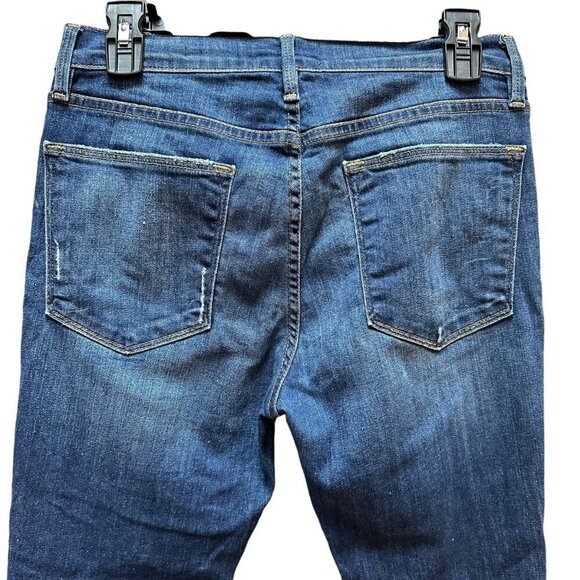 Frame Denim Le High Skinny Walgrove Raw Hem Slit Distressed Jeans Size 27 - Picture 7 of 10